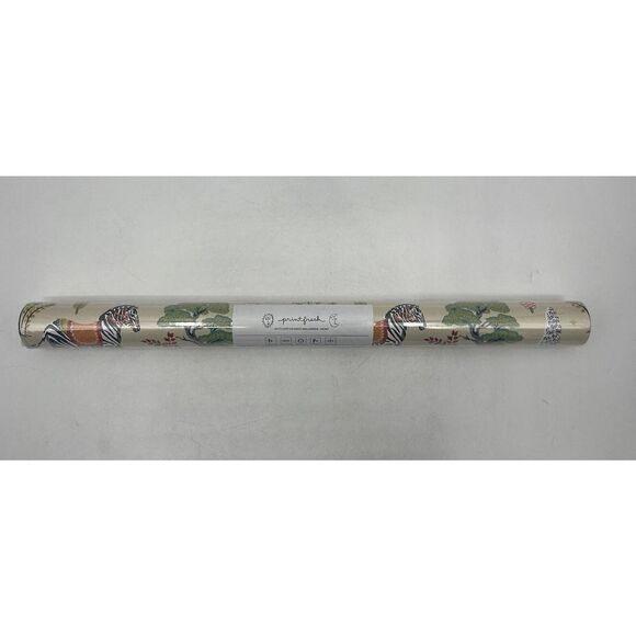 Anthropologie Printfresh Antelope's Forest Ivory Animal Print - Picture 2 of 4